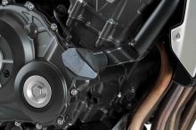 Pádové protektory rámu PUIG R12 9753N černý s šedou gumou