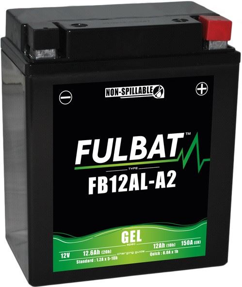 Gelová baterie FULBAT FB12AL-A2 GEL (YB12AL-A2 GEL)