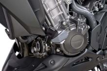 Pádové protektory rámu PUIG R12 7057N černý s šedou gumou